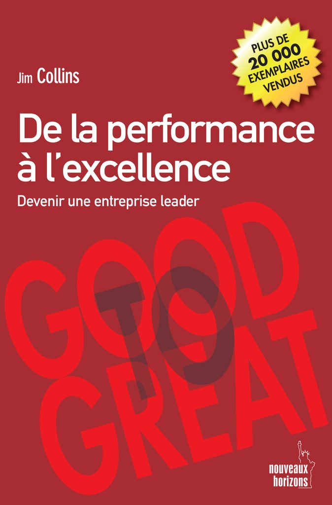 De la performance à l'excellence (nvlle. couverture) - Collins, Jim NH/Pearson France 2024